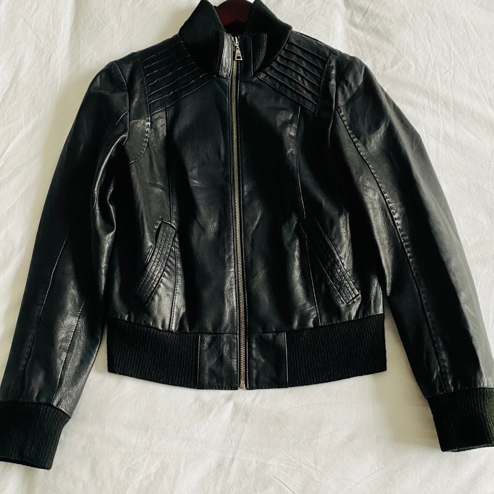 DANIER - Biker Leather Jacket (XS, ideal for sizes 2,4,6)